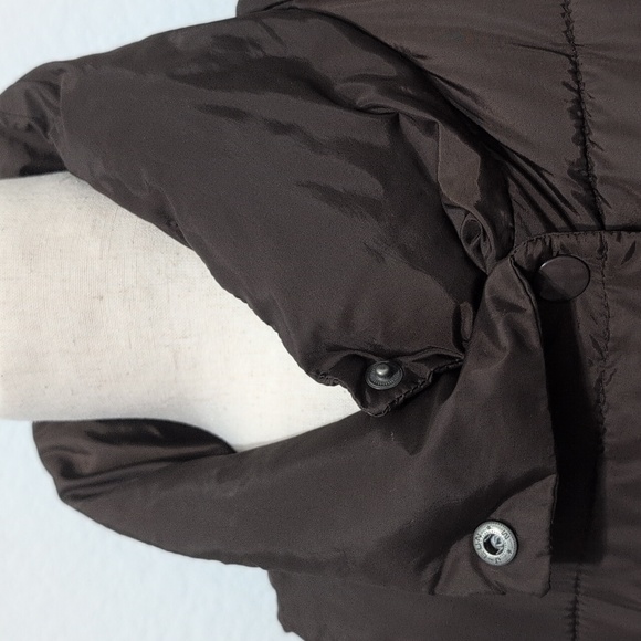 JEEP Puffer Vest Brown Old Navy Upcycle Almost Vintage ;) Size Small - Picture 5 of 14